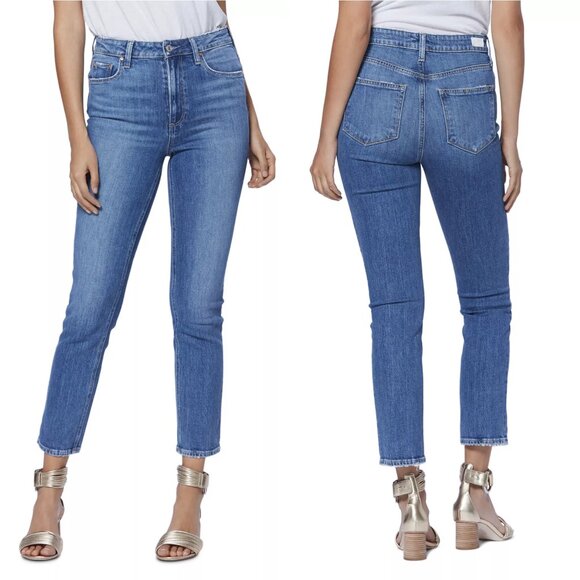 PAIGE Sarah Slim Jeans in Trail Size 24 - Picture 2 of 10